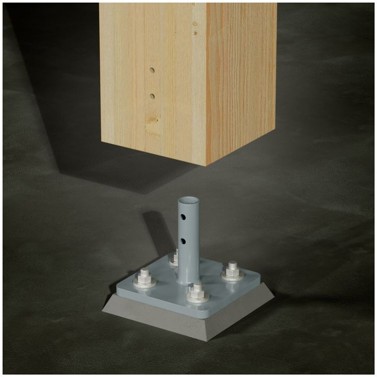 Simpson MCB13.5X13.5 Strong-Tie Mass Timber Column Base 13-1/2" x 13-1/2" for Glulam to Concrete Connections