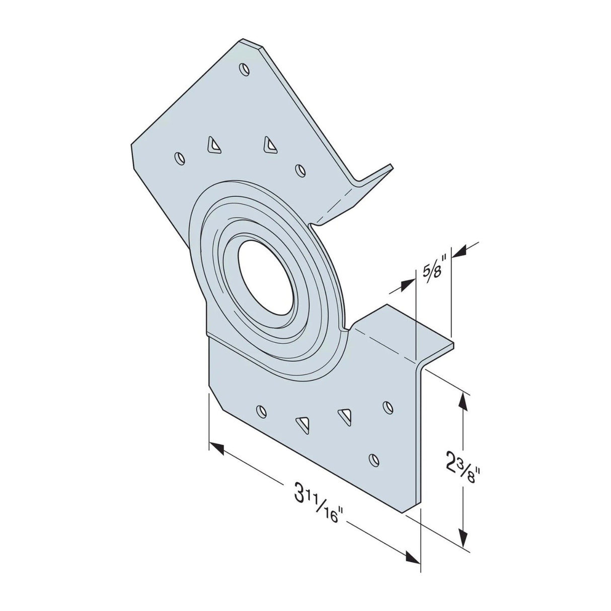 Simpson Strong-Tie MMHC23-R60 (2x4 and 2x6) Hinged Roof Connector (60 Pack) - 2