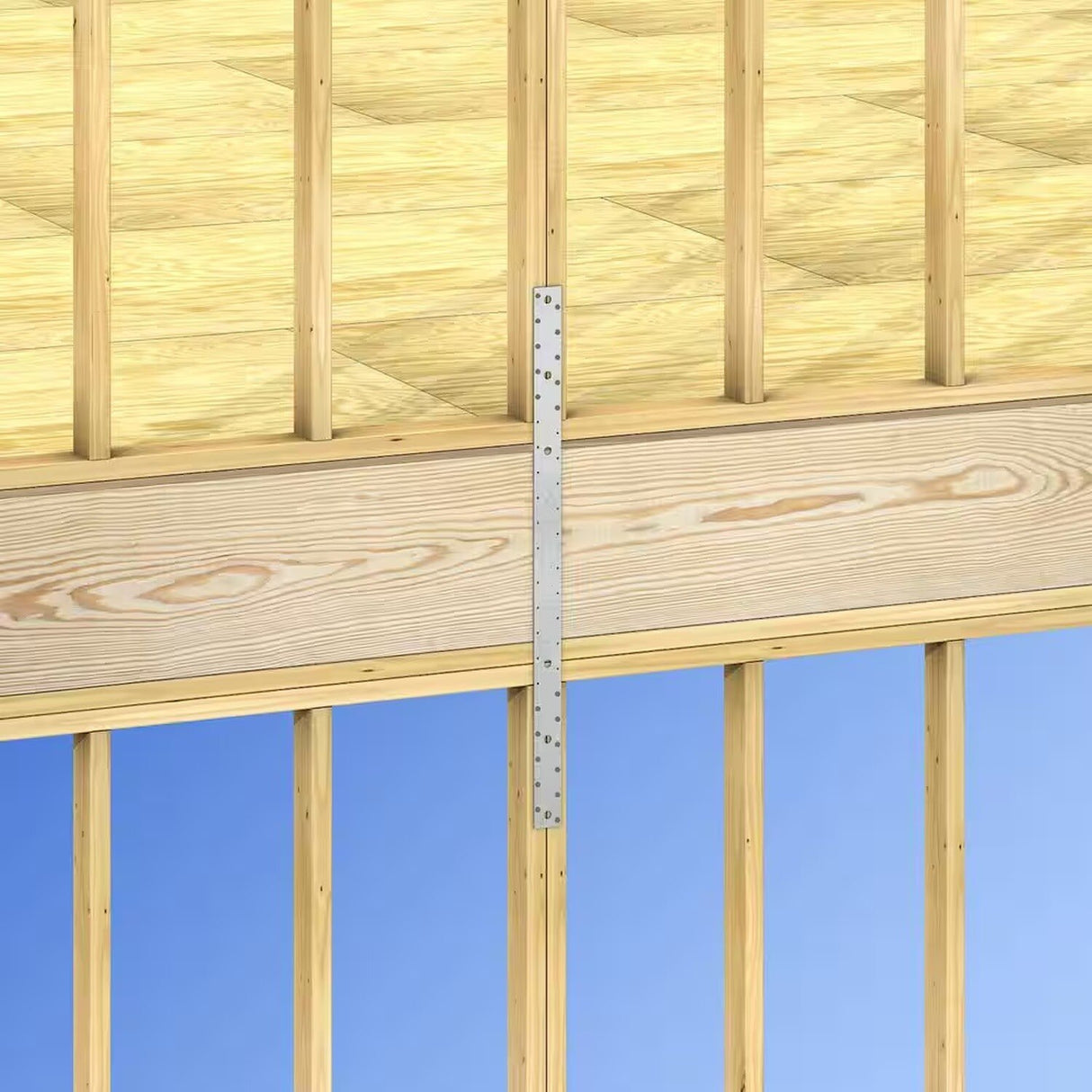 Simpson MST37HDG Strong-Tie 37-1/2" 12-Gauge Hot-Dip Galvanized Medium Strap Tie for Wood Connections - 5