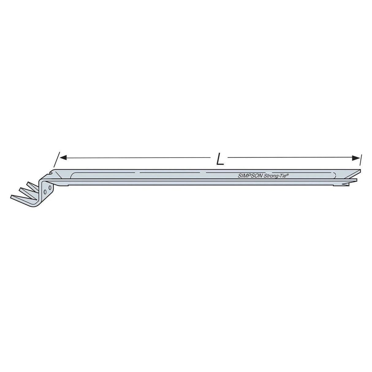 Simpson Strong-Tie NCA2X8-16 Nailless Compression Bridging for 2x8 and 2x14