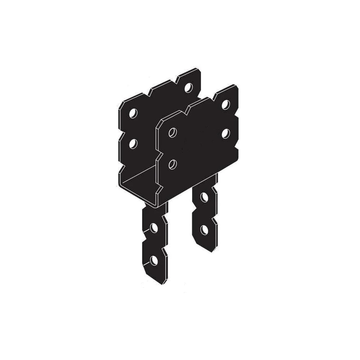 Simpson Strong-Tie OCC66 (6" x 6") Ornamental Column Cap - Black Powder Coated