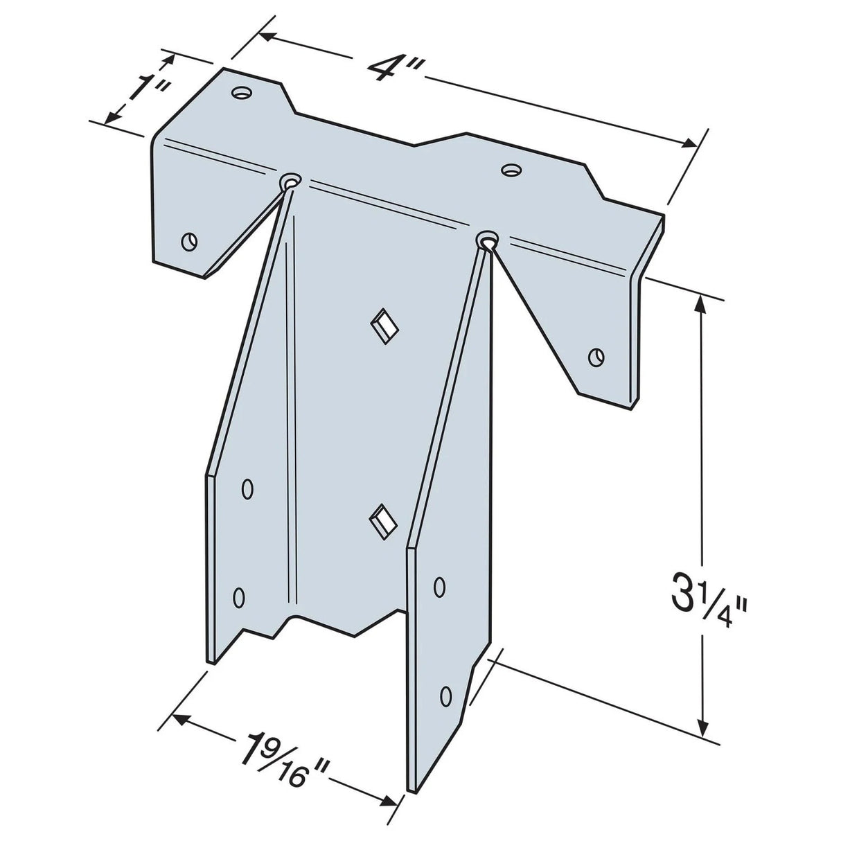 Simpson Strong-Tie RR Ridge Rafter Connector for 2x6 - 2