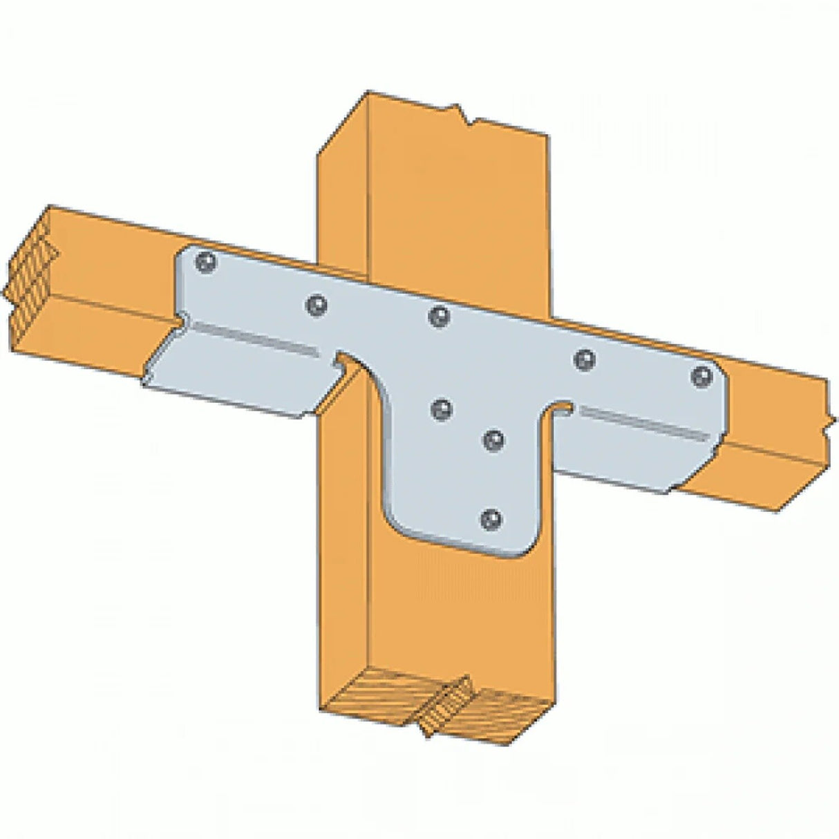 Simpson Strong-Tie RTT12 (18-Gauge) Rigid Tie Connector for 2x Post, 1x Joist, Galvanized - 2