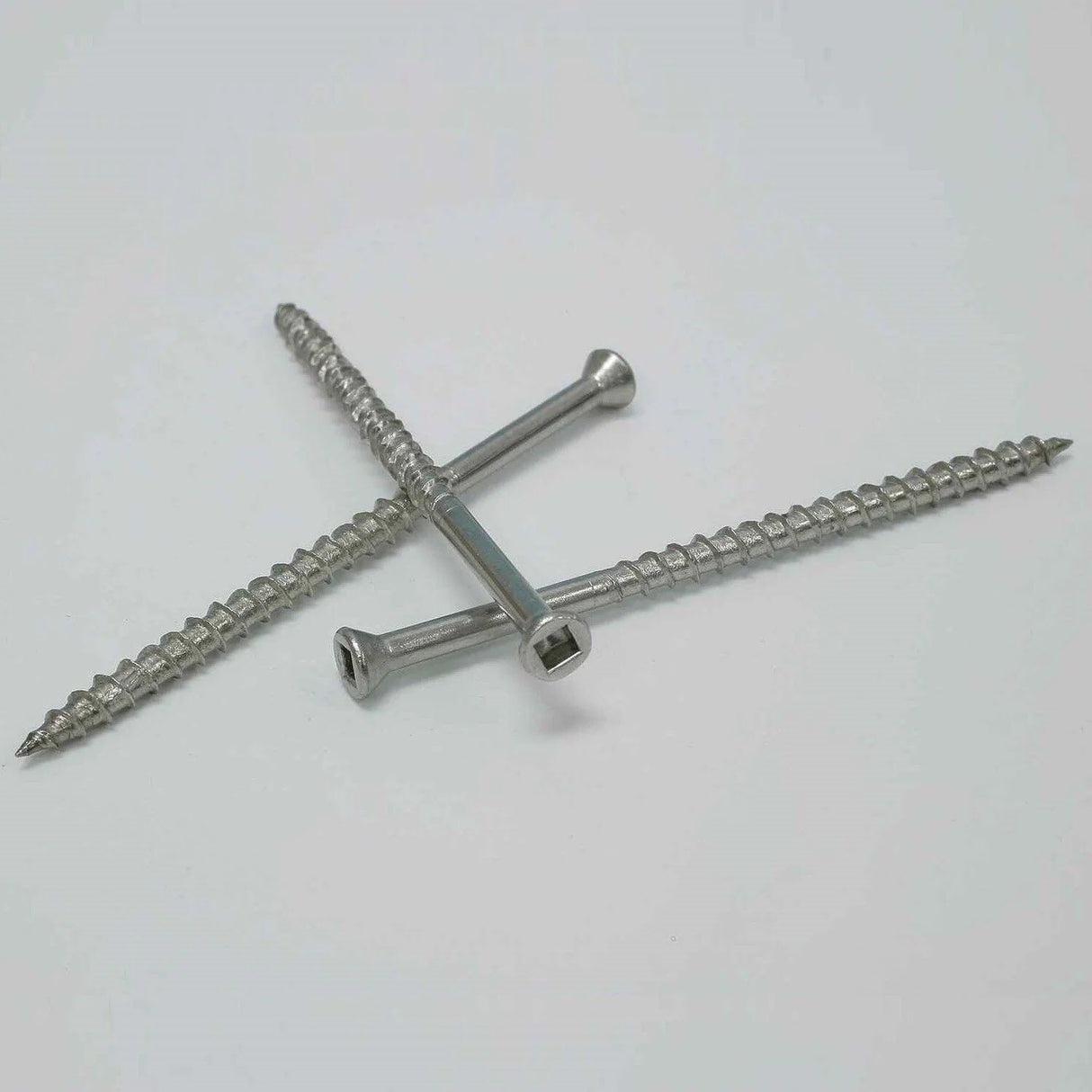 Simpson Strong-Tie S07300FB1 (#7 x 3") Trim-Head Screw, Square Drive Type 305 Stainless Steel (1 lb. Tub) - 2