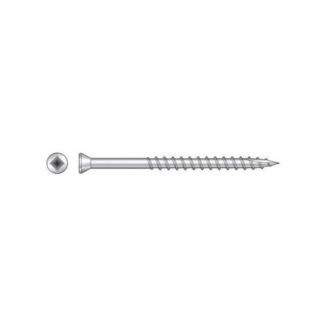 Simpson Strong-Tie S08162DB5 (#8 x 1-5/8") Bugle-Head Wood Screw, Square Drive Type 305 Stainless Steel (5 lb. Tub)