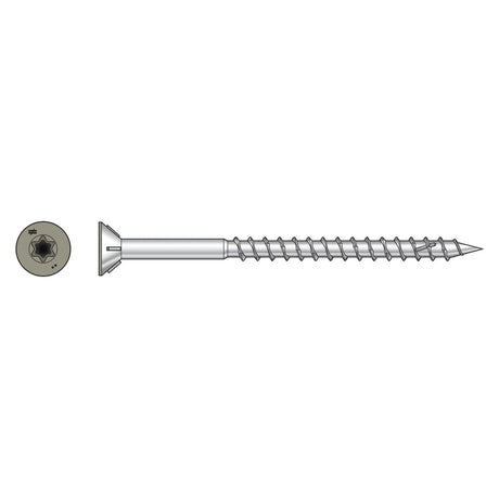 Simpson Strong-Tie S10300WPBGR Deck-Drive (#10 x 3") T-25 DWP Wood SS Screw, Flat Head, Type 305, Gray (1750 Pack)