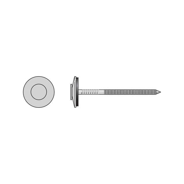 Simpson Strong-Tie S11A175X01-E (1-3/4") Stainless Steel Hand-Drive Nail with EPDM Washer for Exterior Sheathing and Roofing