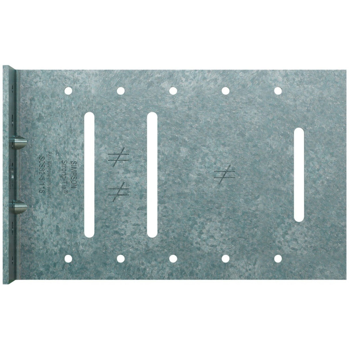 Simpson SCS62-5/118-KT25 Strong-Tie Seismic Bypass Framing Slide Clip Kit with Screws - 10 Gauge, G90 Galvanized, 2x6x5 (25 Pack) - 2