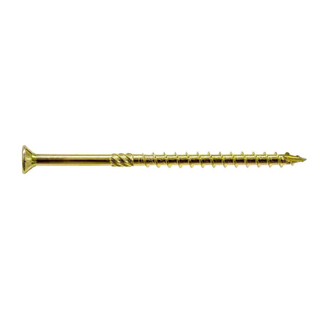 Simpson Strong-Tie SDCP22512-R50 Strong-Drive (0.225" x 5-1/2") T40 Yellow Zinc SDCFC Timber-CFC Screw, Flat Head w/ Nibs (50 Pack)