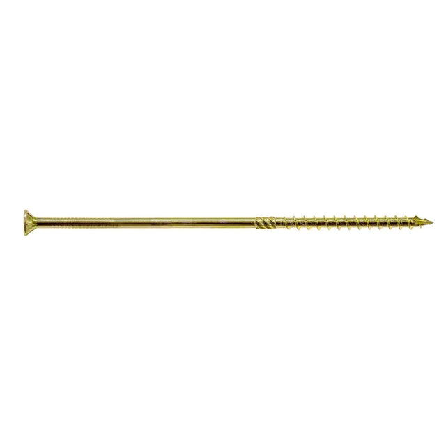 Simpson Strong-Tie SDCP22858-R50 Strong-Drive (0.225" x 8-5/8") T40 Yellow Zinc SDCFC Timber-CFC Screw, Flat Head w/ Nibs (50 Pack)