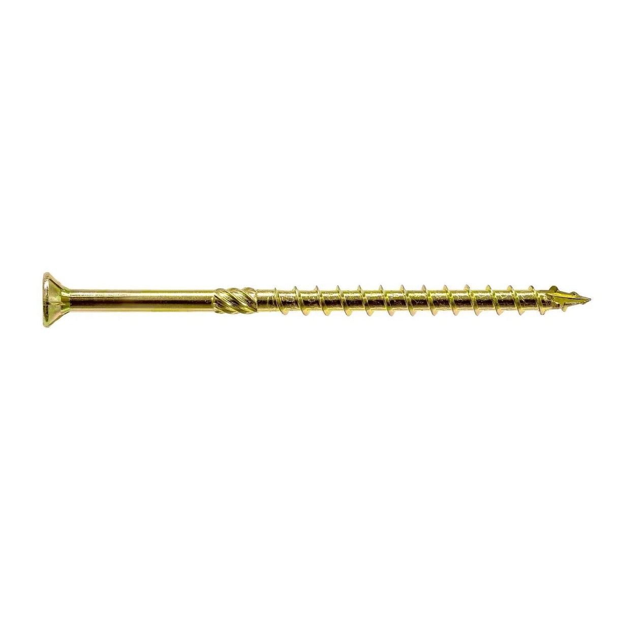Simpson  Strong-Tie SDCP27614 Strong-Drive (0.275" x 6-1/4") T40 Yellow Zinc SDCFC Timber-CFC Screw, Flat Head w/ Nibs (250 Pack)