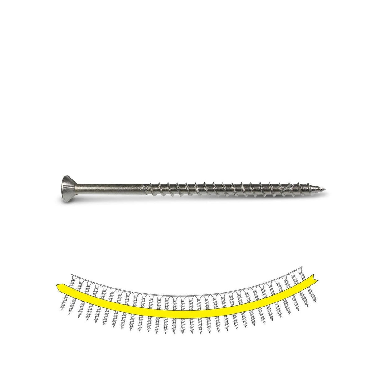 Simpson Strong-Tie SSDWP212S316 Deck-Drive (#10 x 2-1/2") DWP Collated Wood SS Screw - Type 305 (1500 Pack)