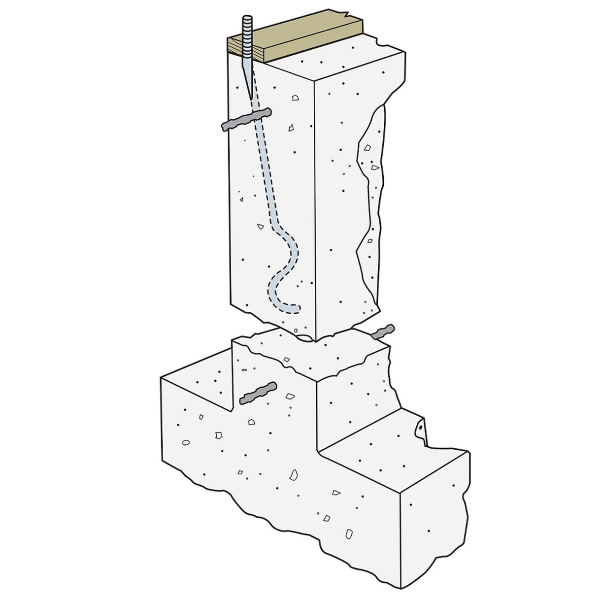 Simpson Strong-Tie SSTB16-R (5/8" x 17-5/8") Anchor Bolt for Concrete Applications - 2