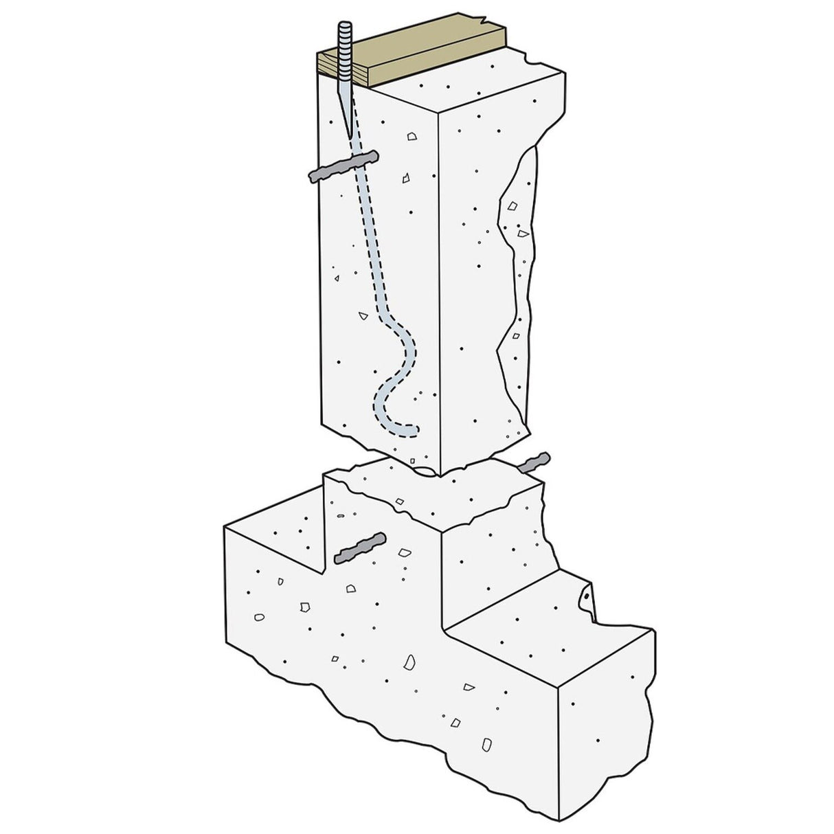 Simpson Strong-Tie SSTB28 (7/8" x 29-7/8") Anchor Bolt for Concrete Applications - 3