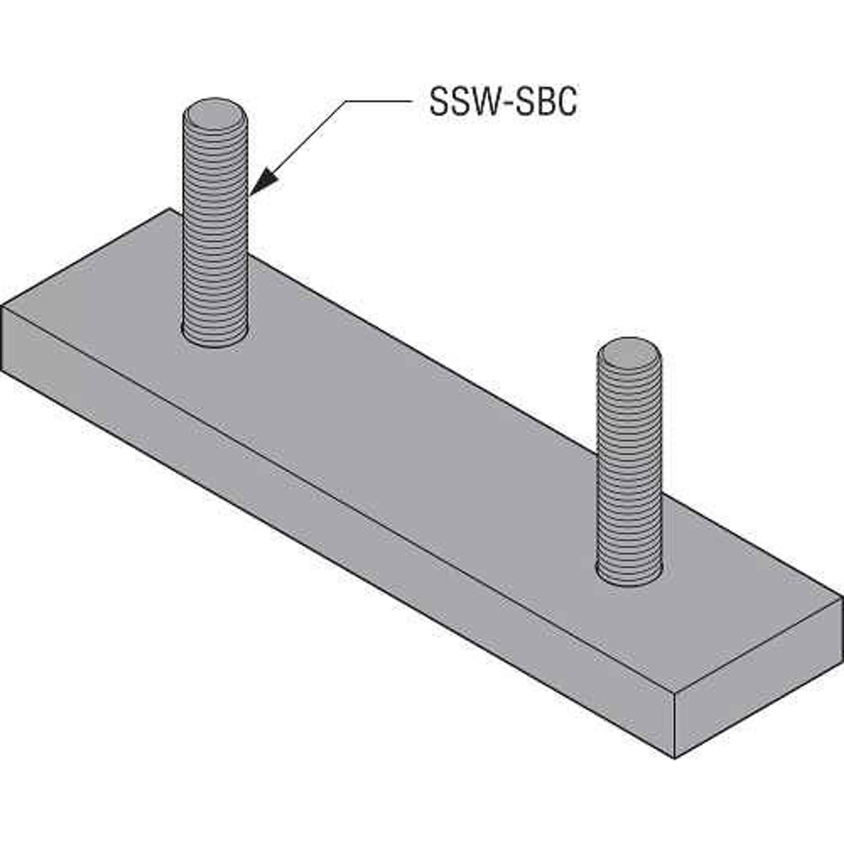 Simpson Strong-Tie SSW-SBC15KT Strong-Wall Steel Beam Connector Kit for SSW15 Shearwalls