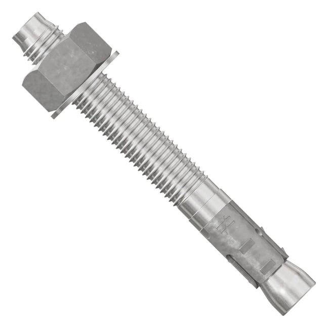 Simpson Strong-Tie STB2-75614S6F10 Strong Bolt(3/4" x 6-1/4") 2 Wedge Anchor, Fully Assembled - Type 316 (10 Pack)