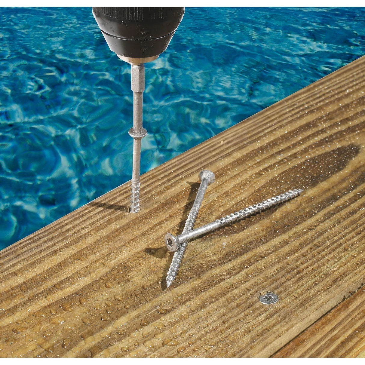 Simpson Strong-Tie T07225FT70TN02 (#7 x 2-1/4") T15 6-Lobe Drive Trim-Head Screw, Type 316, Tan 02 (70 Pack) - 2