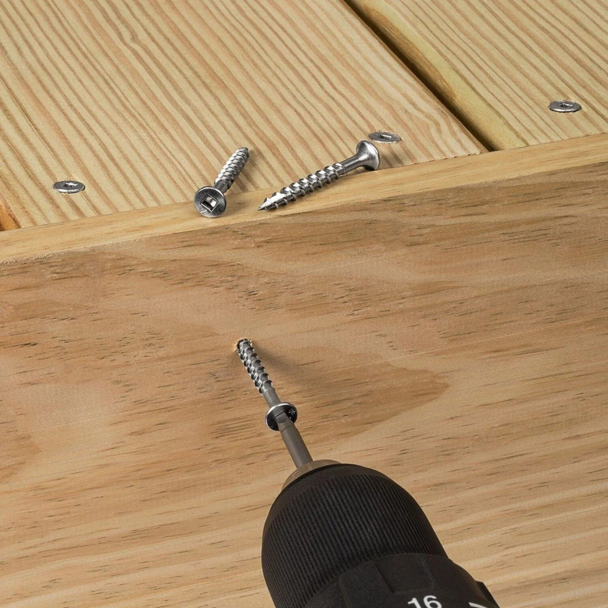Simpson Strong-Tie T08162DB5 (#8 x 1-5/8") #2 Square-Drive Bugle-Head Wood Screw - Type 316 (5 lb) - 2