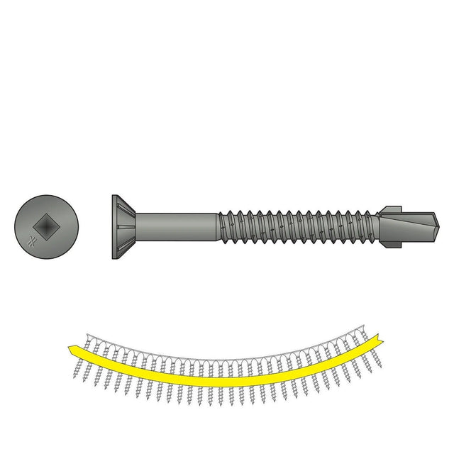 Simpson Strong-Tie TBG1445S Strong-Drive (#14 x 1-3/4") T30 TB Wood-to-Steel Screw (Collated) (1000 Pack)