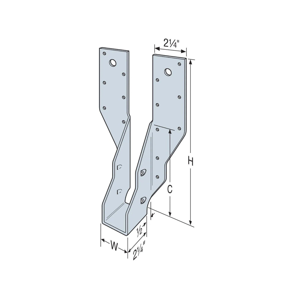 Simpson Strong-Tie THA29 (9-11/16 in.) Adjustable Truss Hanger for 2x Truss - 2