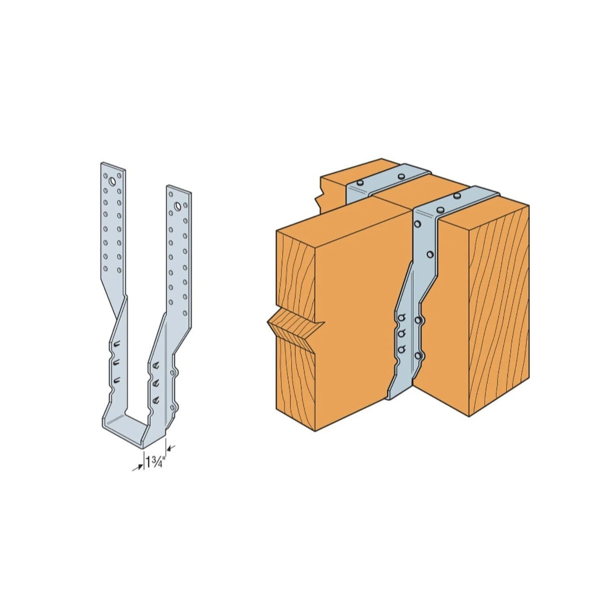 Simpson Strong-Tie THA29 (9-11/16 in.) Adjustable Truss Hanger for 2x Truss - 6