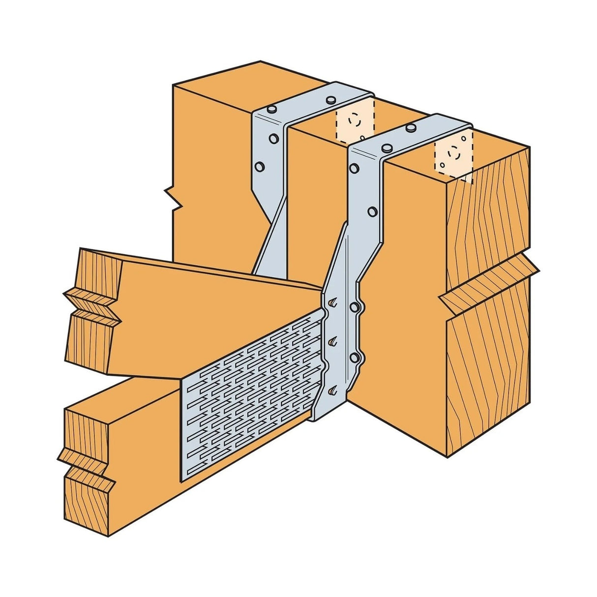 Simpson Strong-Tie THA418 (17-1/2 in.) Adjustable Truss Hanger for 4x Floor Truss - 2