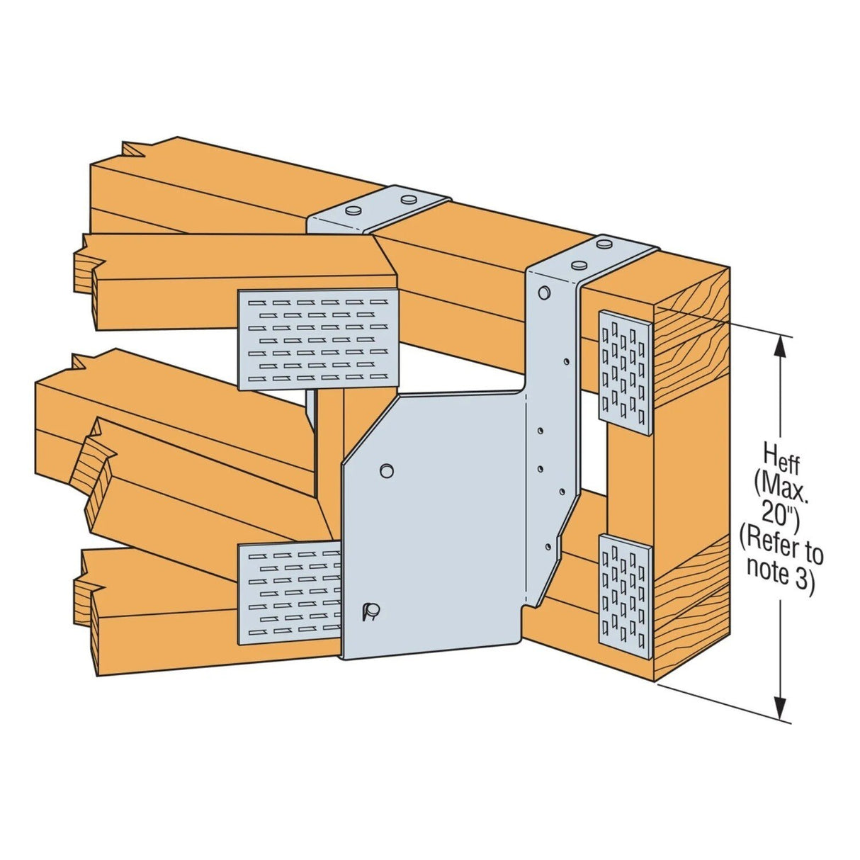 Simpson Strong-Tie THAL422 Adjustable Truss Hanger for 4x Floor Truss, Skewed Left 45 Degree - 2