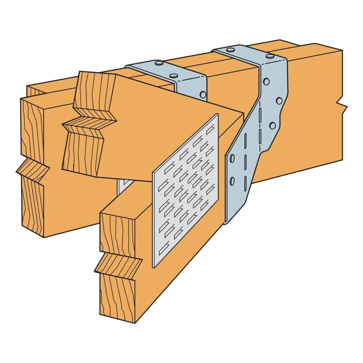 Simpson Strong-Tie THASL422 Adjustable Truss Hanger (4x22, Skewed Left) - 2