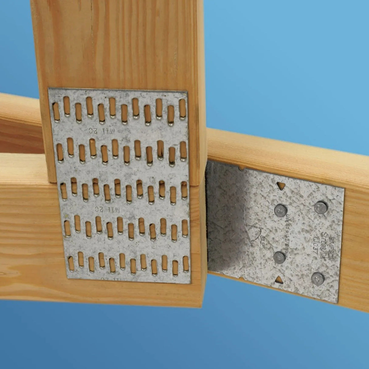 Simpson Strong-Tie TJC37 (3-1/8" x 7") Adjustable Jack Truss Connector - G90 Galvanized - 3