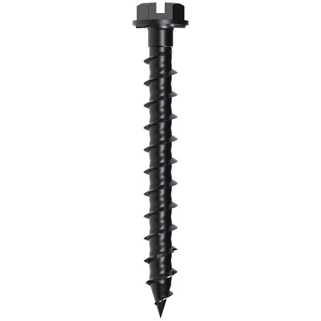 Simpson Strong-Tie TNTBL18134H Titen Turbo (3/16" x 1-3/4") Hex-Head Concrete and Masonry Screw, Black (100 Pack)