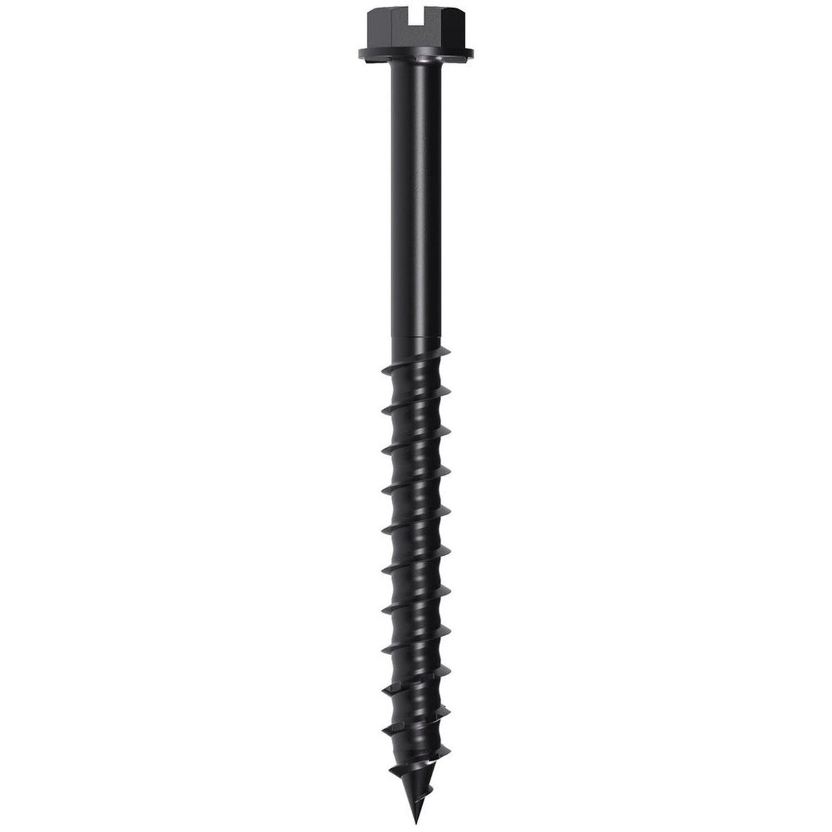 Simpson Strong-Tie TNTBL18234H Titen Turbo(3/16" x 2-3/4") Hex-Head Concrete and Masonry Screw, Black (100 Pack)