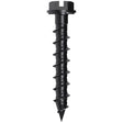 Simpson Strong-Tie TNTBL25114H Titen Turbo (1/4" x 1-1/4") Hex-Head Concrete and Masonry Screw, Black (100 Pack)