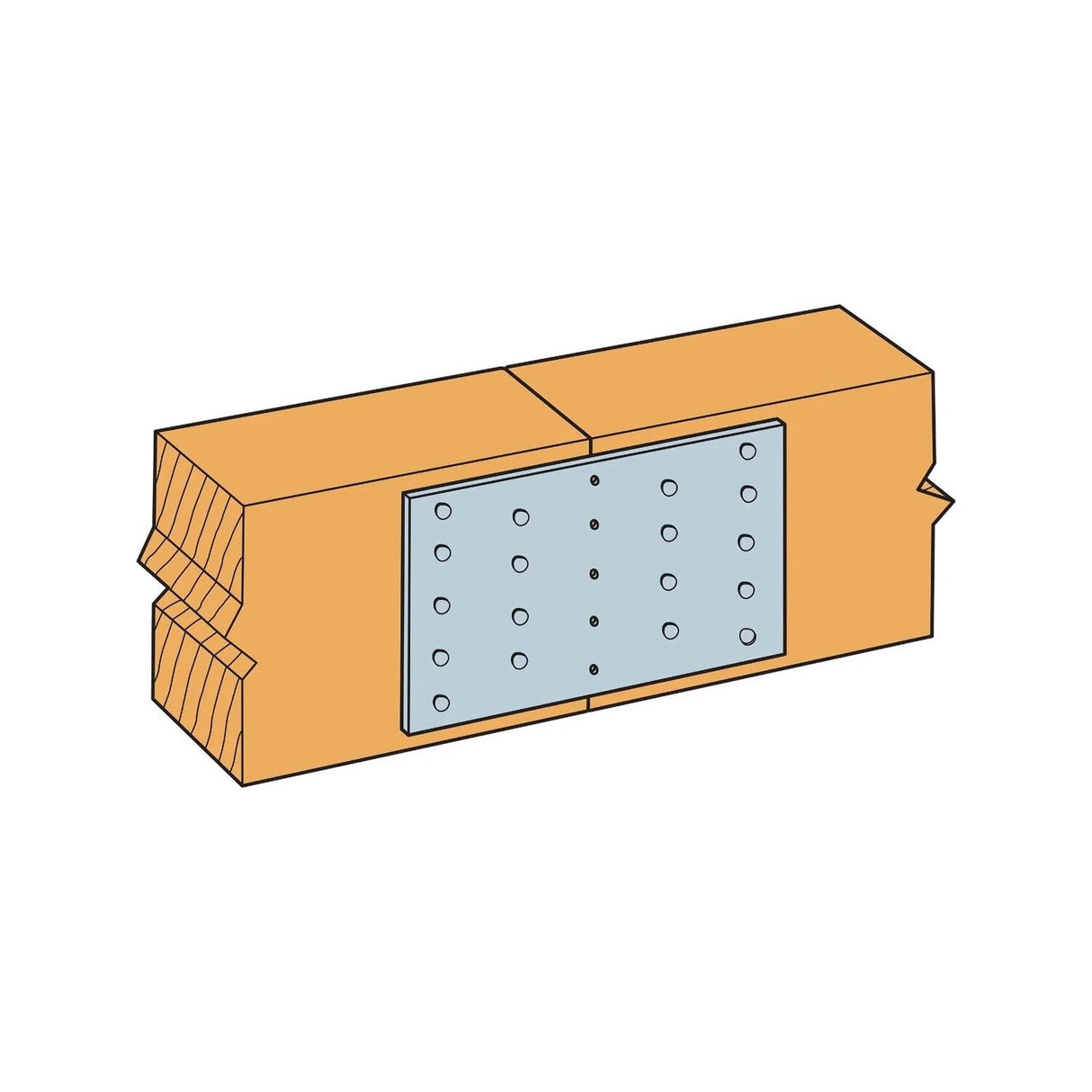 Simpson Strong-Tie TP35 (3-1/8" x 5") 20Ga TP Galvanized Tie Plate - G90 - 2