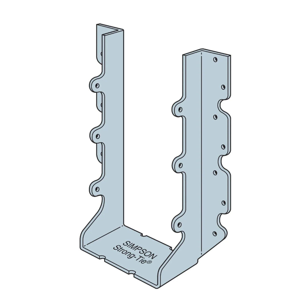 Simpson U410R Strong-Tie U Galvanized Face-Mount Joist Hanger for 4x10 Rough - 2