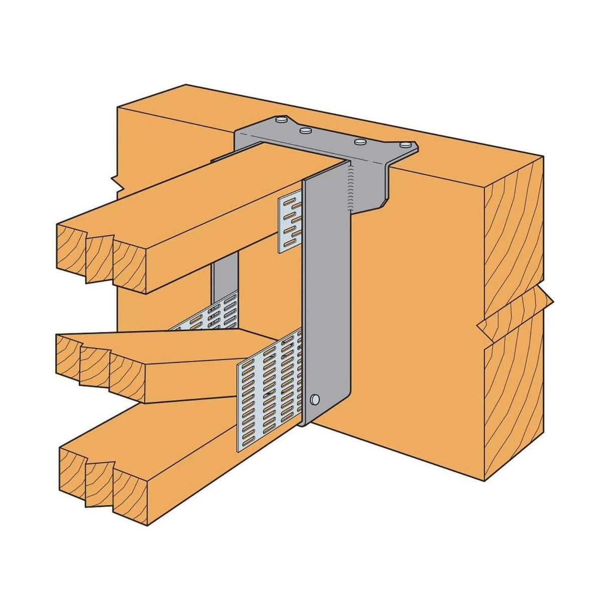 Simpson WP414 Strong-Tie Welded Top-Flange Joist Hanger for 4x14 - Versatile Support for Wood and Steel Connections - 4