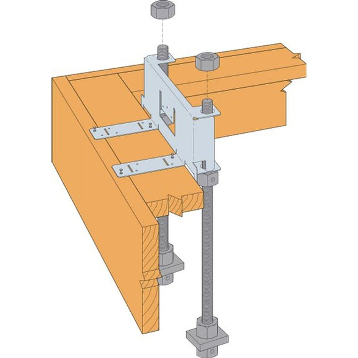 Simpson Strong-Tie WSWH-RTBL12 Strong-Wall (12") Brick-Ledge Anchor Bolt Template for High-Strength Wood Shearwall