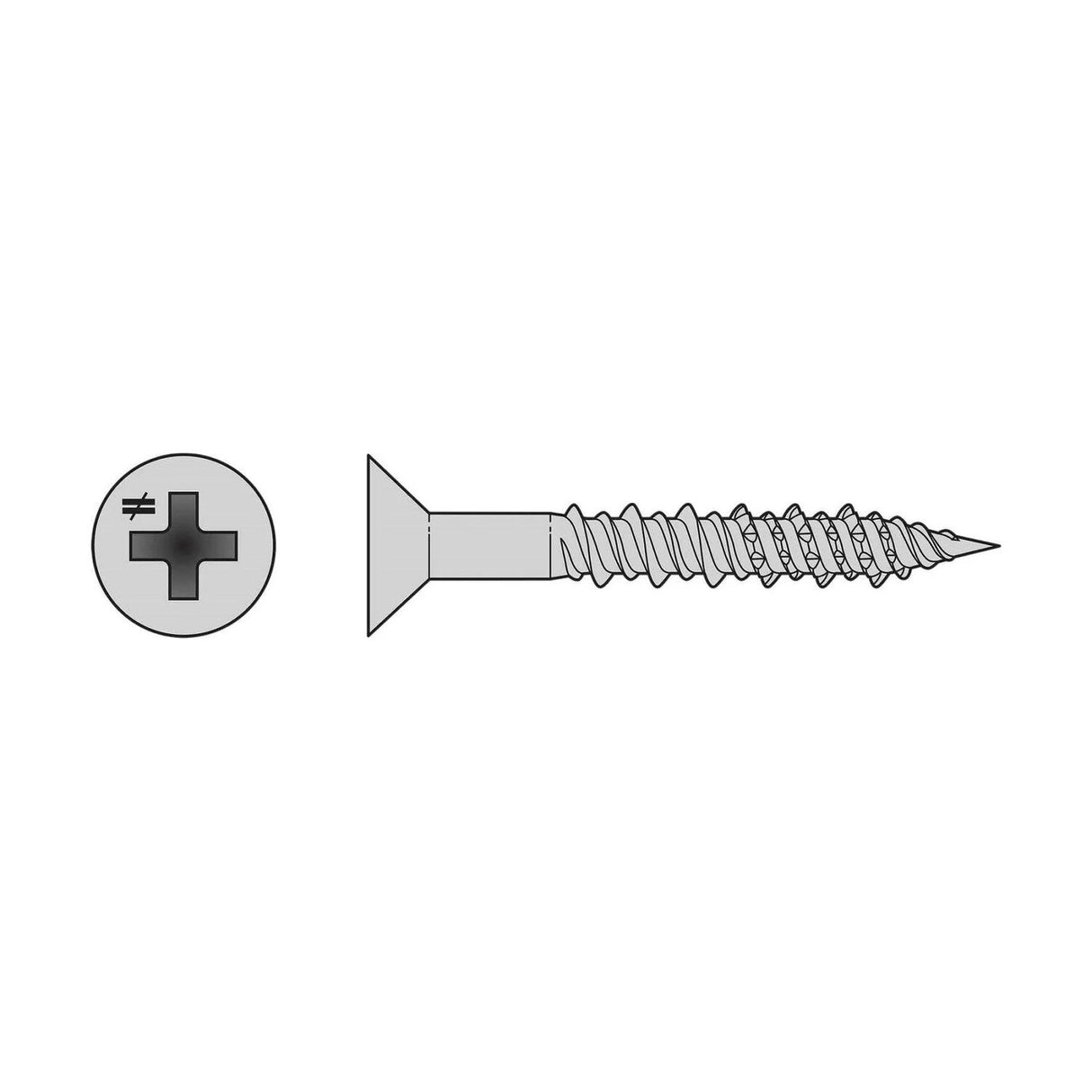 Simpson Strong-Tie T06J075FX-RP25 (#6 x 3/4") Flat Head Stainless Steel Marine Screw, #2 Phillips Drive (25 Pack) - 2
