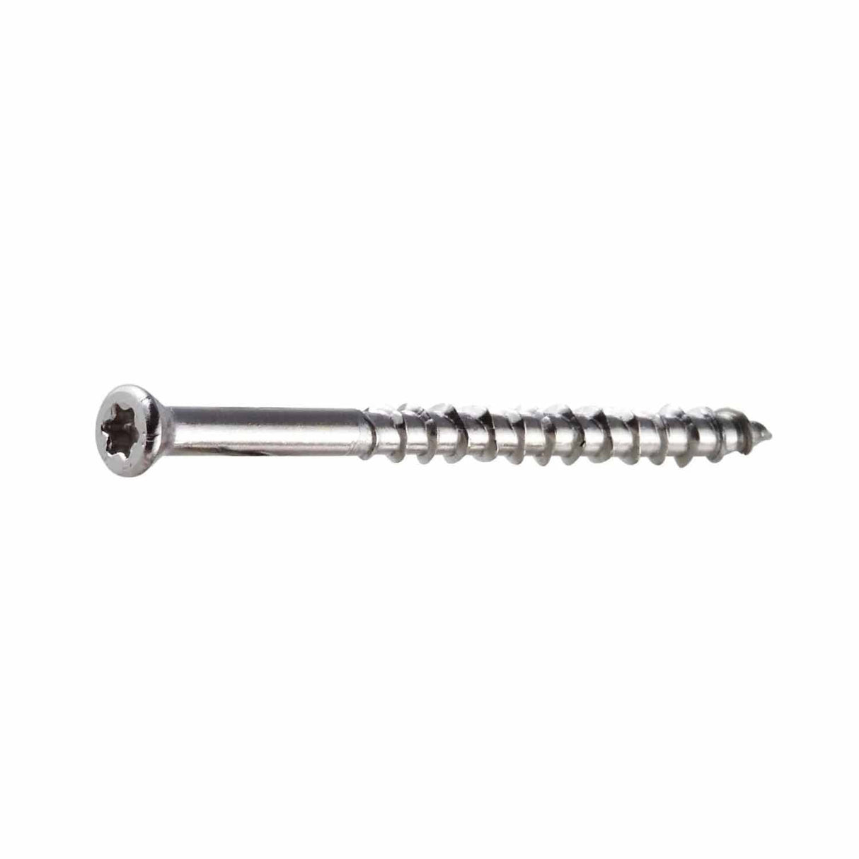 Simpson Strong-Tie T07225FWP Deck-Drive (#7 x 2-1/4") T-15 DWP Wood SS Screw, Trim Head, Type 316 (86 Pack) - 3