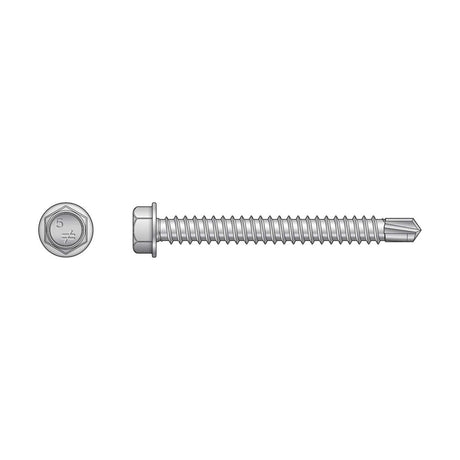 Simpson Strong-Tie T08100HDUM Self-Drilling Hex-Washer Head Screw - 316 Stainless Steel (1000 Pack)