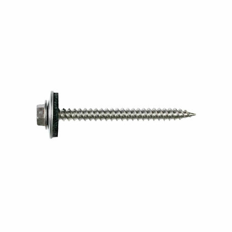 Simpson Strong-Tie T09150HWA-RP5 (#9 x 1-1/2") Hex Head Metal-Panel Screw with EPDM Washer, Type 316 (5 Pack)