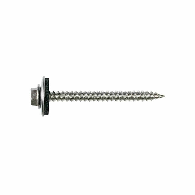 Simpson Strong-Tie T09150HWA-RP5 (#9 x 1-1/2") Hex Head Metal-Panel Screw with EPDM Washer, Type 316 (5 Pack)