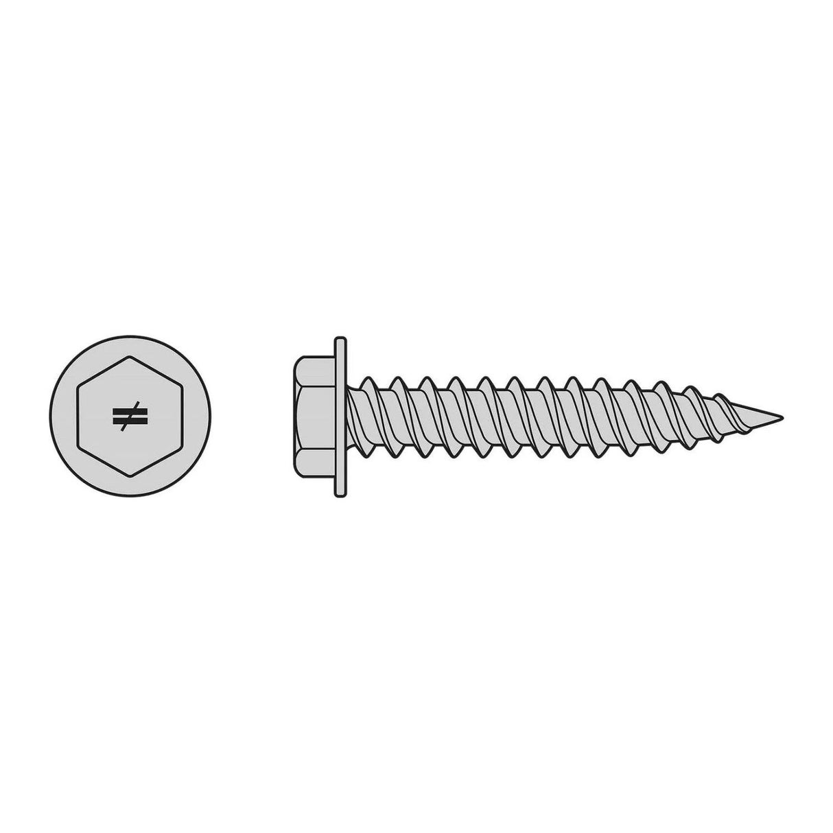 Simpson Strong-Tie T09150HWHM (#9 x 1-1/2") Metal-Panel Screw - 316 Stainless Steel (1000 Pack) - 3