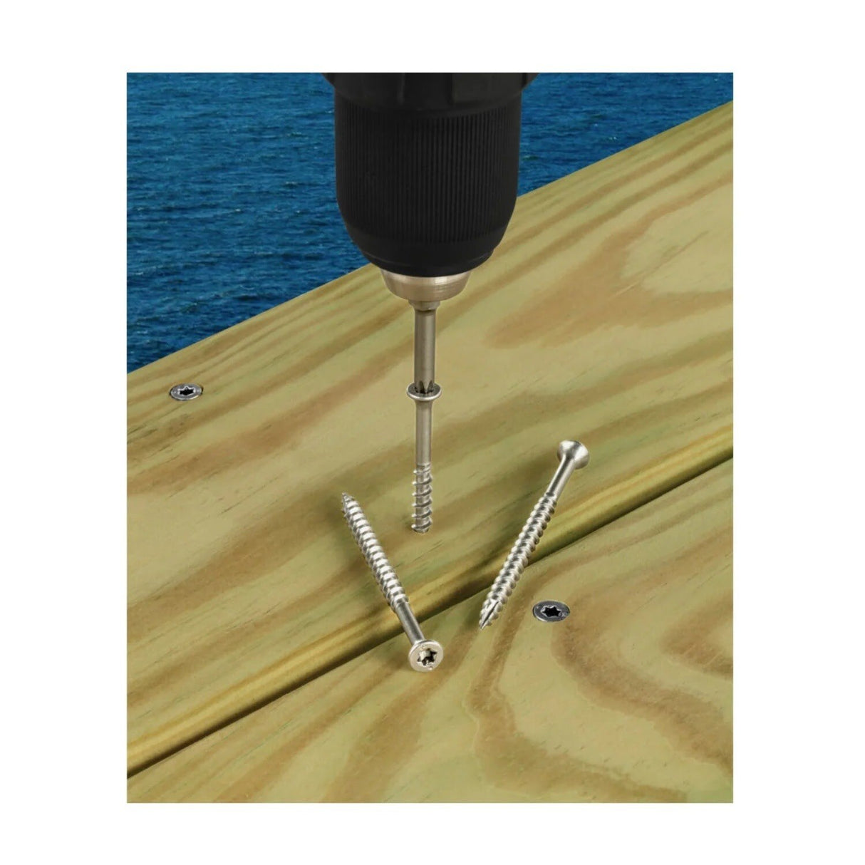 Simpson Strong-Tie T10250DTB (#10 x 2-1/2") Bugle-Head Wood Screw, 6-Lobe Drive, Type 316 (2000 Pack) - 3