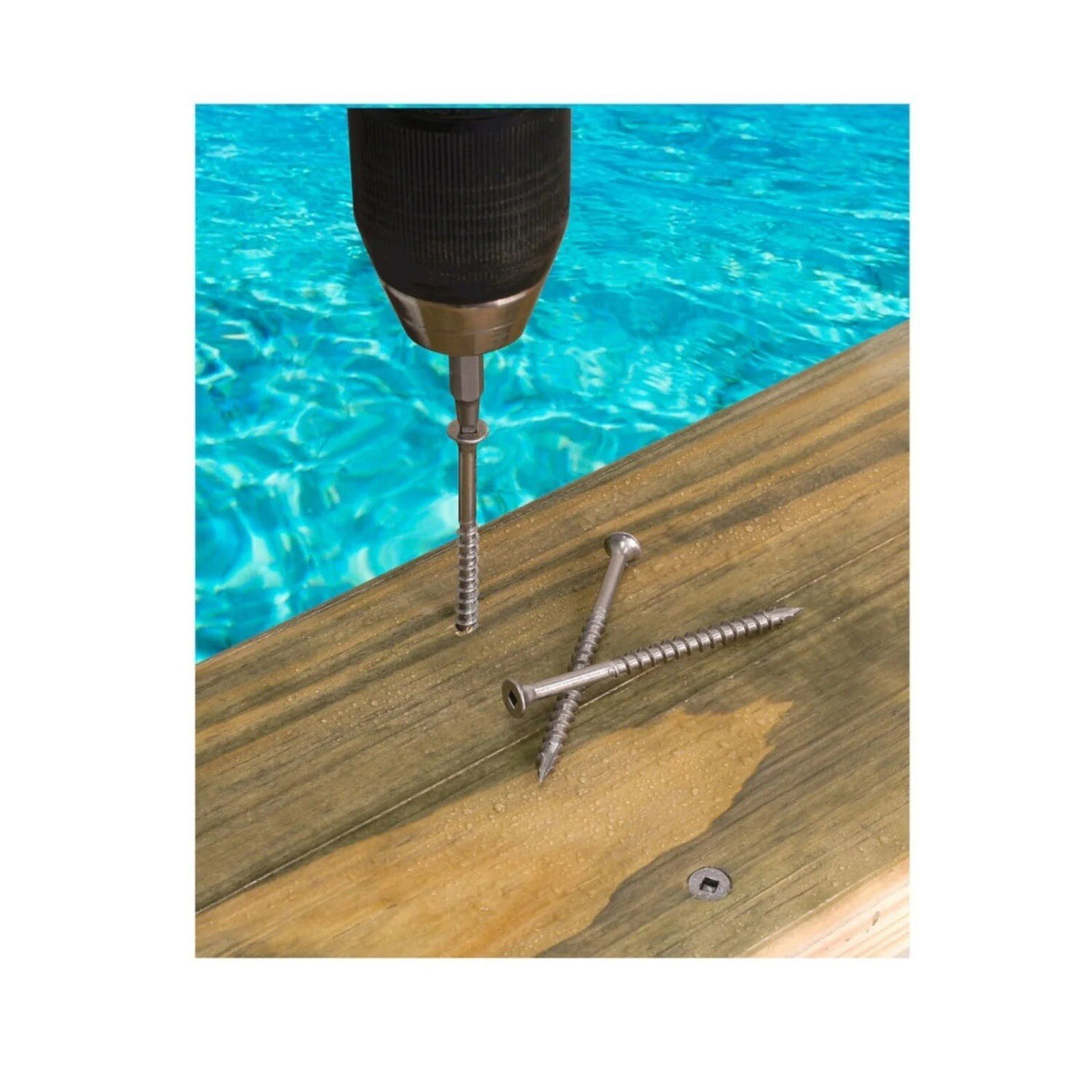 Simpson Strong-Tie T10300DBB (#10 x 3") Bugle-Head SS Wood Screw - Square Drivel  (1500 Pack) - 2