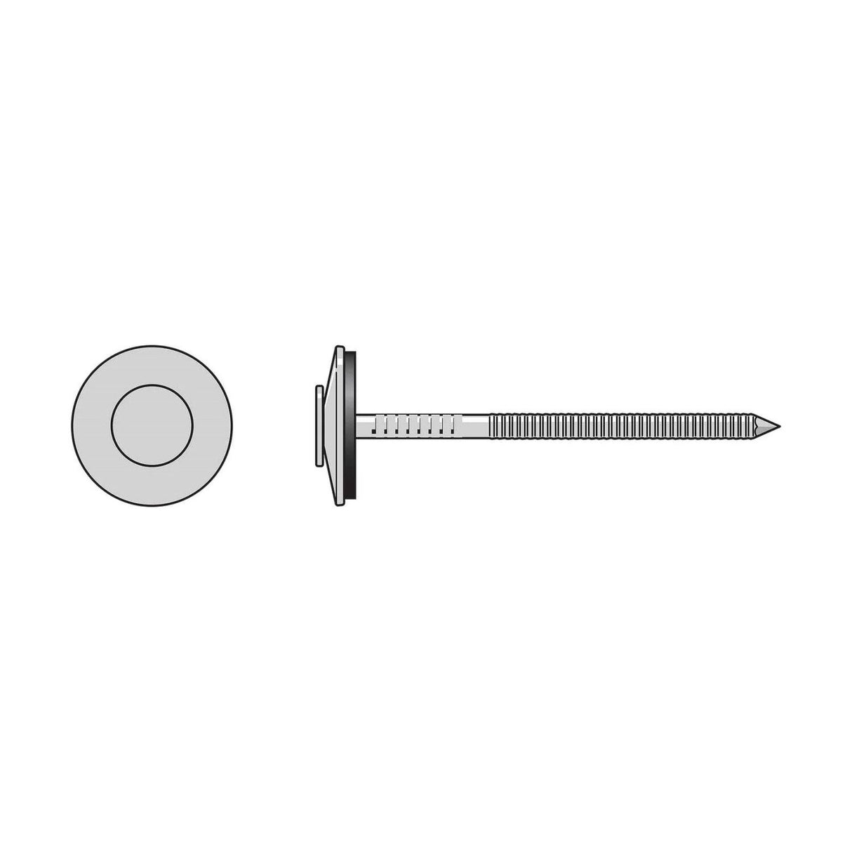 Simpson Strong-Tie T10A200X07 Annular Ring Shank Nail with EPDM Washer - 316 Stainless (1 lb Package) - 2