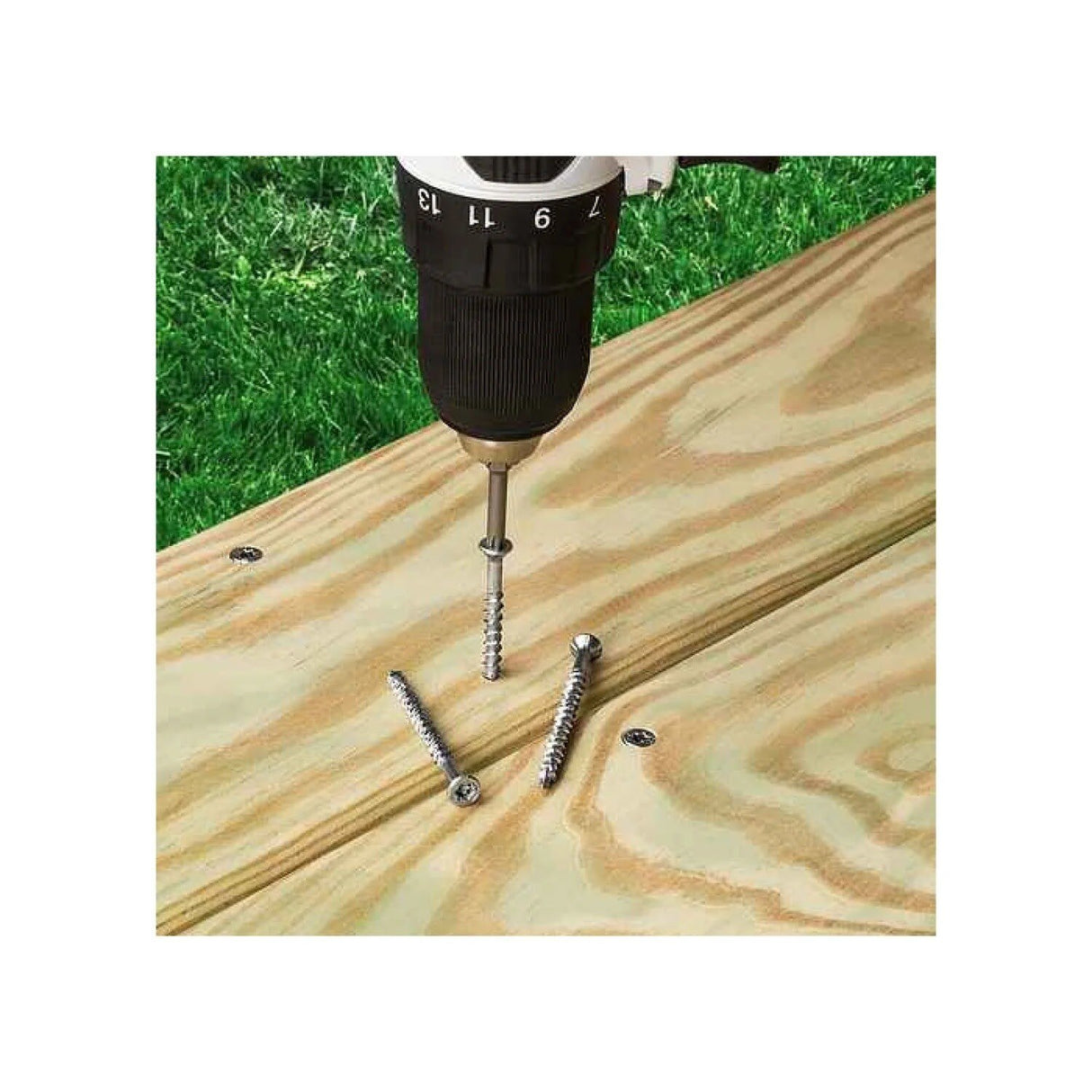 Simpson Strong-Tie T12400WP-RP5 Strong-Drive  (#12 x 4") DWP Wood SS Screw, Flat Head, Type 316 (5 Pack) - 10