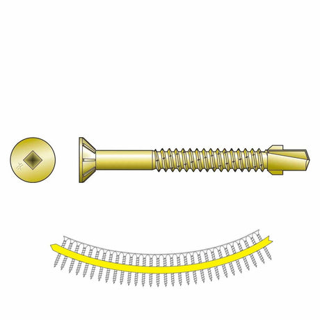 Simpson Strong-Tie TB1440S Strong-Drive (#14 x 1-9/16") T30 Flat Head TB Wood-to-Steel Screw (Collated) (1000 Pack)
