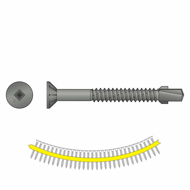 Simpson Strong-Tie TBG1460S Strong-Drive (#14 x 2-3/8") T30 TB Wood-to-Steel Screw (Collated) (750 Pack)