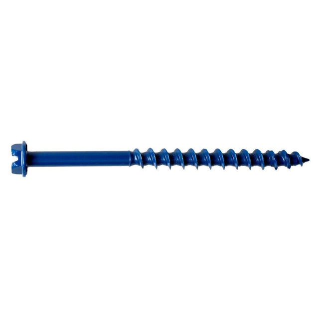 Simpson Strong-Tie TNT18234H Titen Turbo (3/16" x 2-3/4") Hex-Head Concrete and Masonry Screw, Blue (100 Pack)