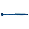 Simpson Strong-Tie TNT18314H Titen Turbo (3/16" x 3-1/4") Hex-Head Concrete and Masonry Screw, Blue (100 Pack)